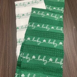 St Patrick’s Day kitchen towels. ☘️☘️☘️ set of 3